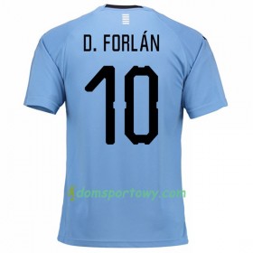 Koszulka Urugwaj D.Forlan 10 Domowe Koszulki Piłkarskie Mistrzostwa Świata 2018